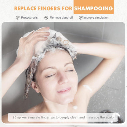 Kopfhaut Massagebürste Silikon Haarbürste für Haarwachstum Halterung