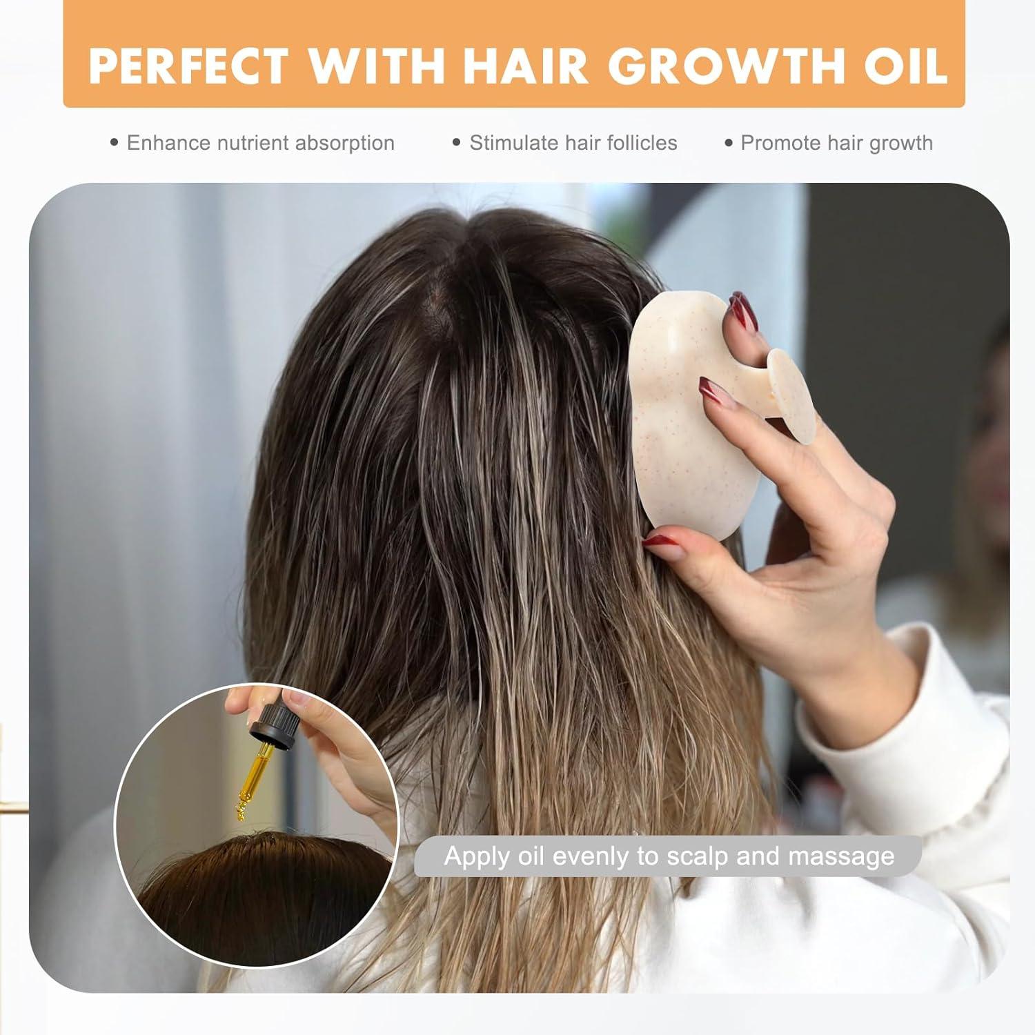 Kopfhaut Massagebürste Silikon Shampoo Haarbürste Haarwachstum fördern