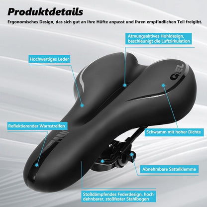 Fahrradsattel Herren Gel MTB Sattel Damen Wasserdicht Hohl