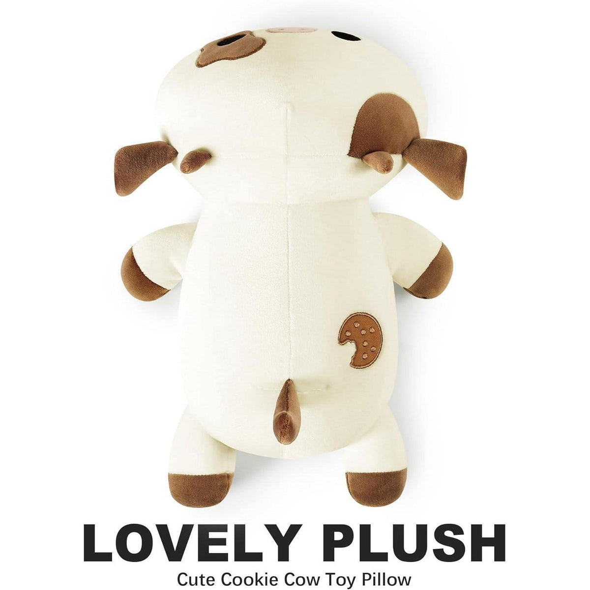 Kuscheltier Kuh Plüschtier 30cm Braun - Weiches Kuschelkissen Geschenk