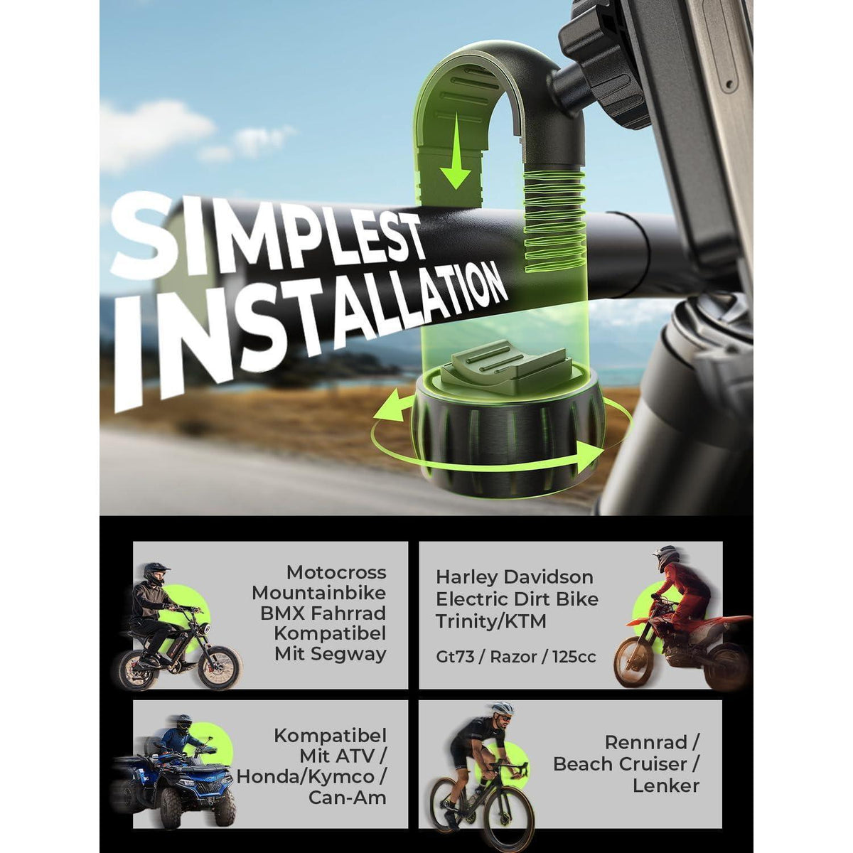 Fahrrad Handyhalterung Silikon Pro – Stabil & Vielseitig