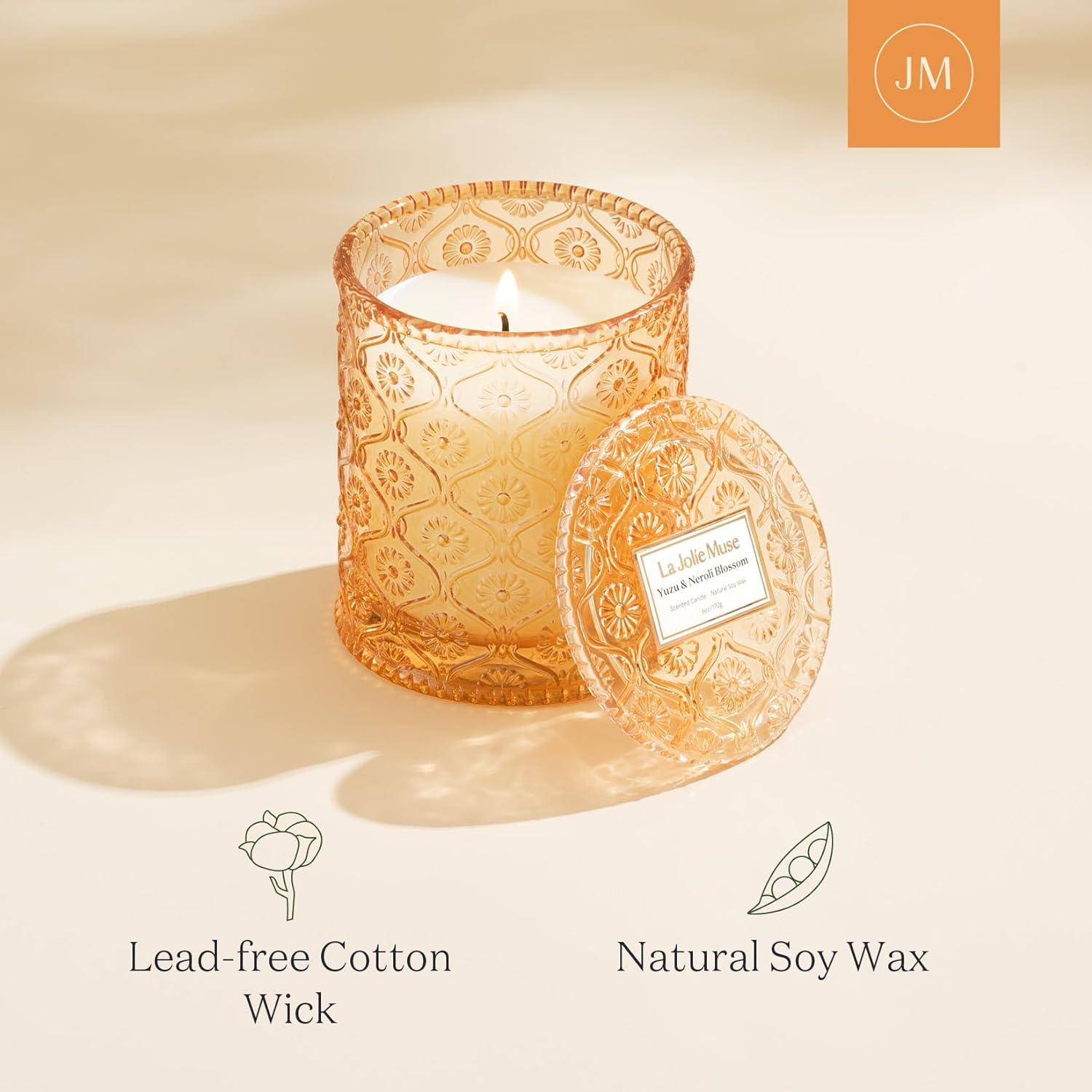 Yuzu & Neroli Duftkerzen 170 g Natürliche Sojawachs-Kerze 40 h
