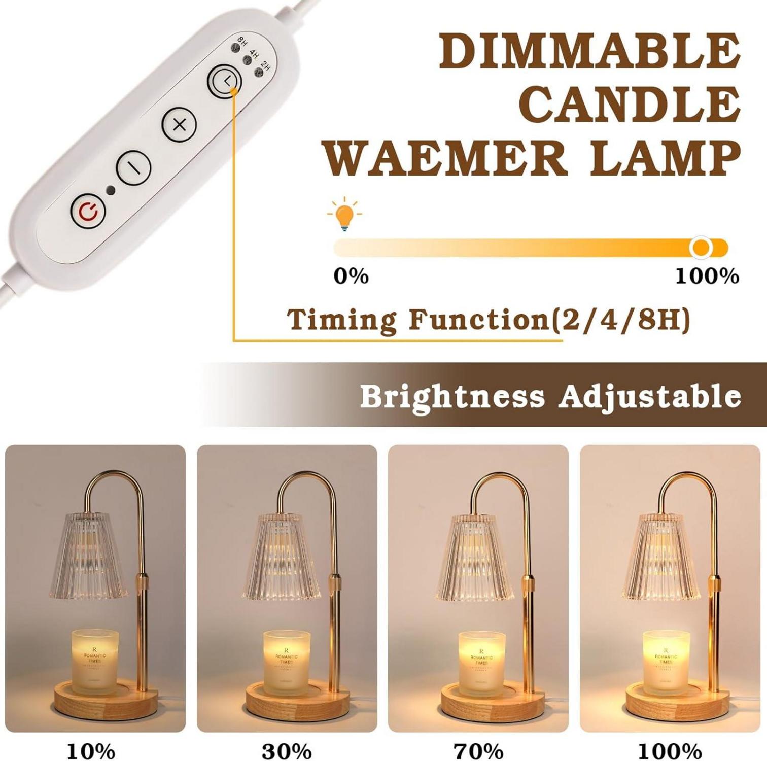 Großbritannien: Funistree Kerzenwärmer Lampe mit Dimmer und Timer