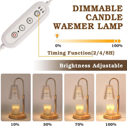 Großbritannien: Funistree Kerzenwärmer Lampe mit Dimmer und Timer