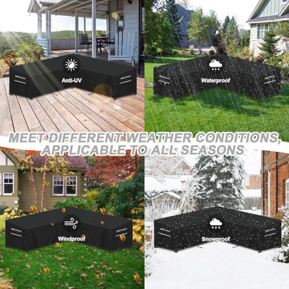 Wasserdichte Schutzhülle für V-Form Lounge Sofa – Gartenmöbel Abdeckung