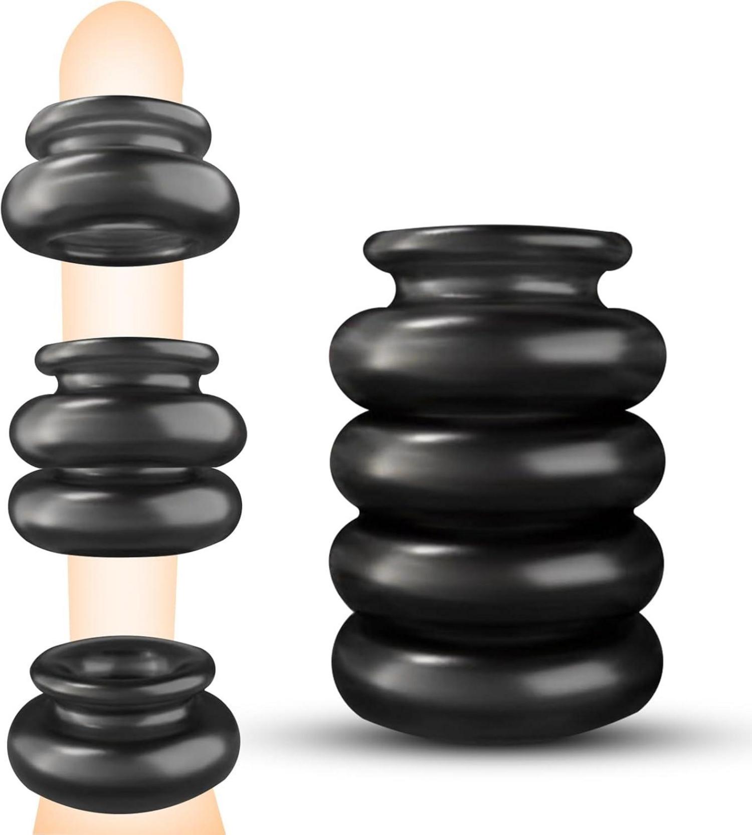 Penisringe Set 4 PCS Cockringe Hodenringe Sexspielzeug Paare