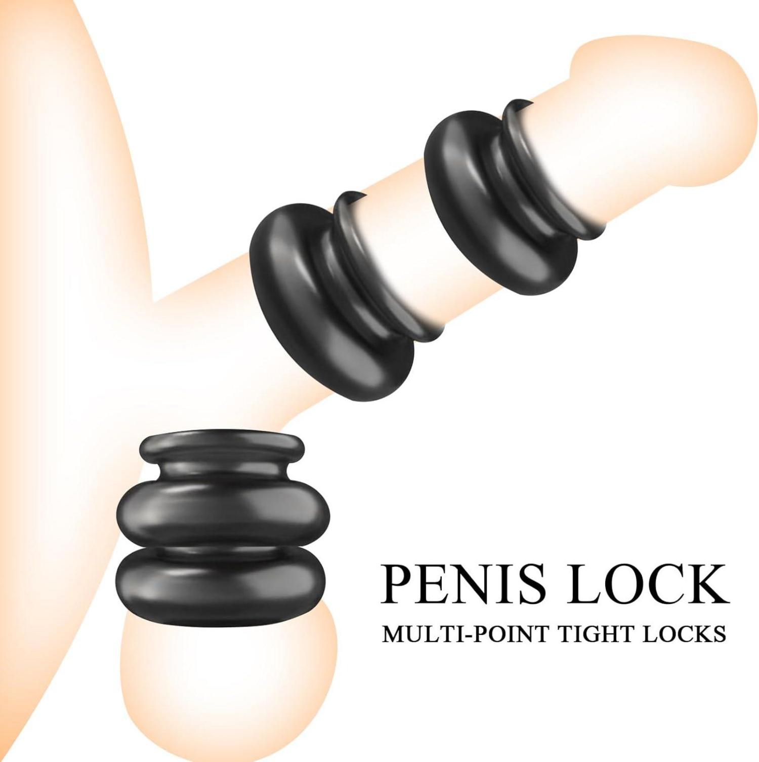 BDSMJOY Penisringe Set 4 Cockringe Hodenringe Sexspielzeug Paare