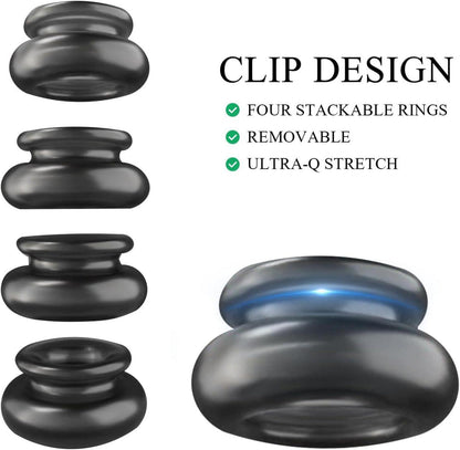 Penisringe Set Cockringe Hodenringe 4 PCS Sexspielzeug Paare BDSMJOY