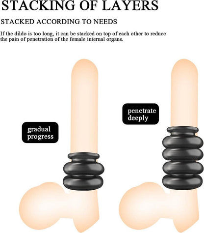 BDSMJOY Penisringe Set 4 Cockringe Hodenringe Sexspielzeug Paare