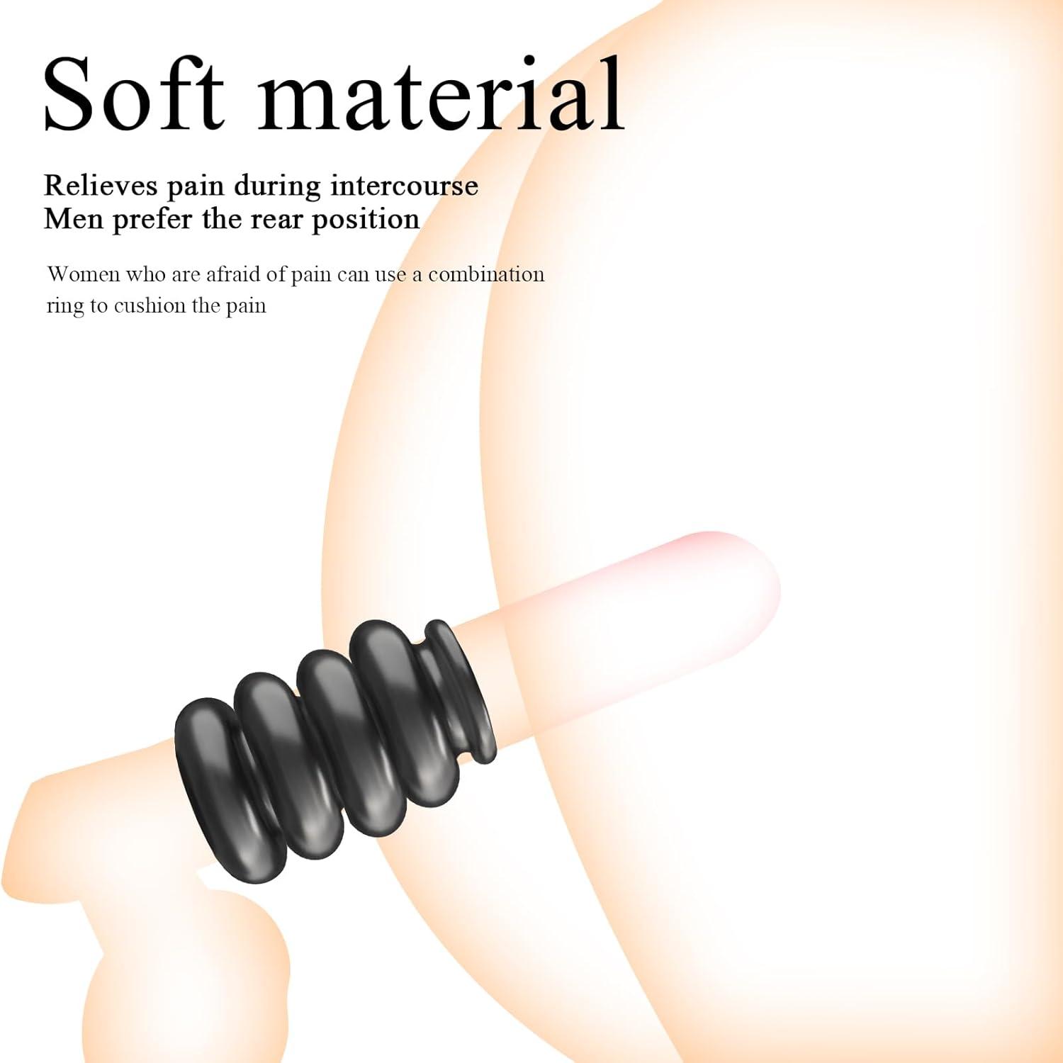 Penisringe Set 4 Cockringe Hodenringe Mann Sexspielzeug Paar BDSMJOY