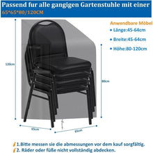 Wasserdichte Stuhlabdeckung für 6-8 Gartenstühle