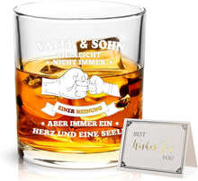Whiskeyglas Papa Vater Sohn Geschenk Geburtstag Weihnachten 300ml