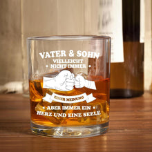 Whiskeyglas Papa Geschenk Vatertag Weihnachten 10oz