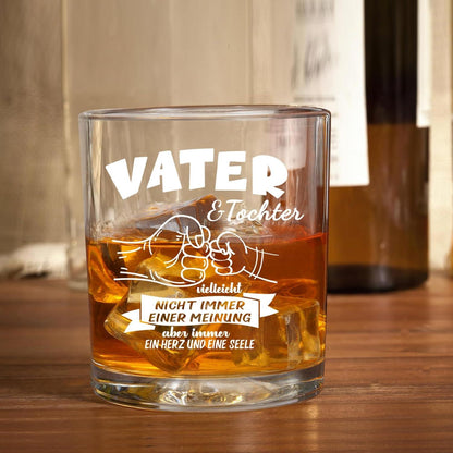 Whiskeyglas Papa Geschenk Vater Tochter Geburtstag Weihnachten 300ml