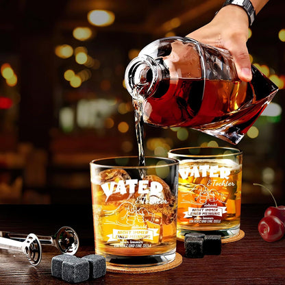 Whiskeyglas Papa Geschenk Vatertag Bester Papa Geburtstag Weihnachten 10oz