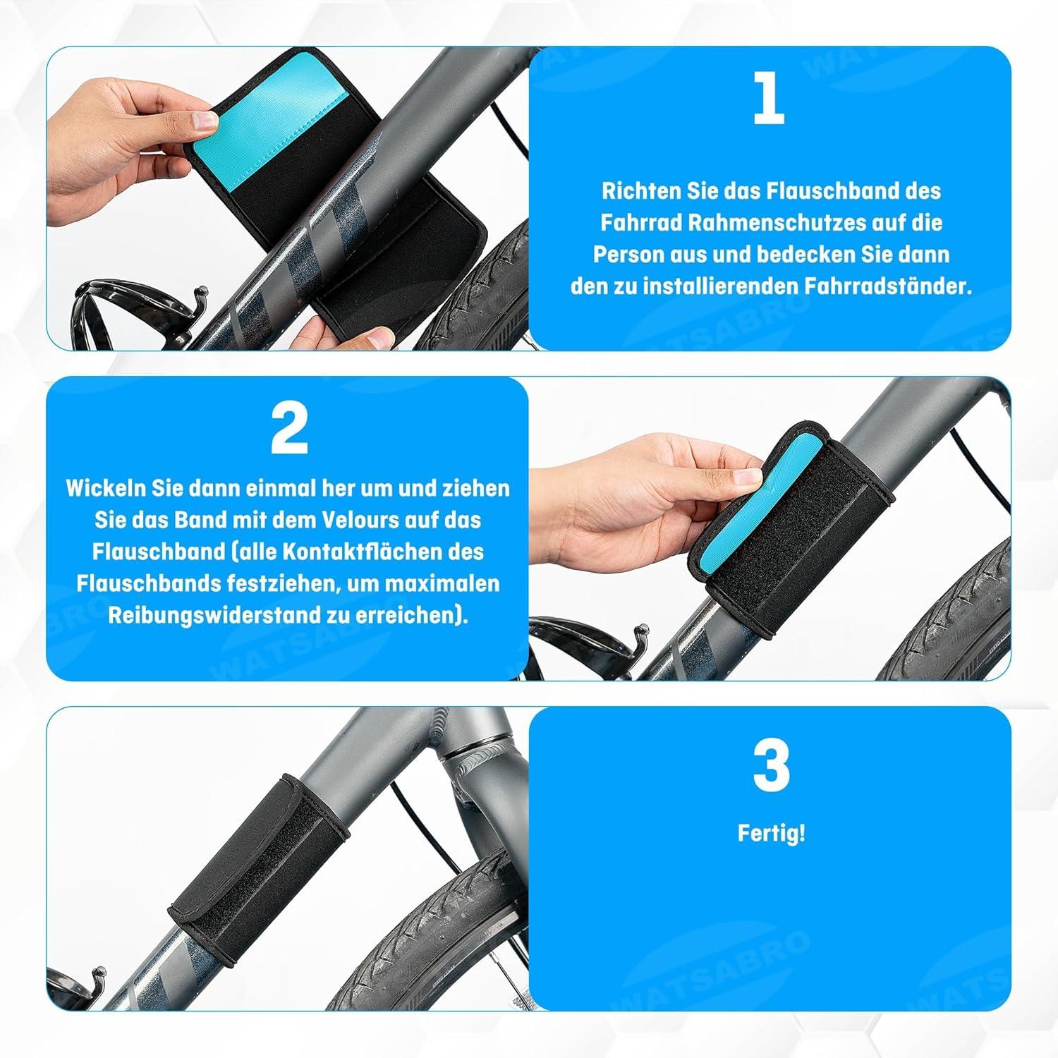 Fahrrad Rahmenschutz Set 4er Carbon Neopren Klett Thule E-Bike Zubehör