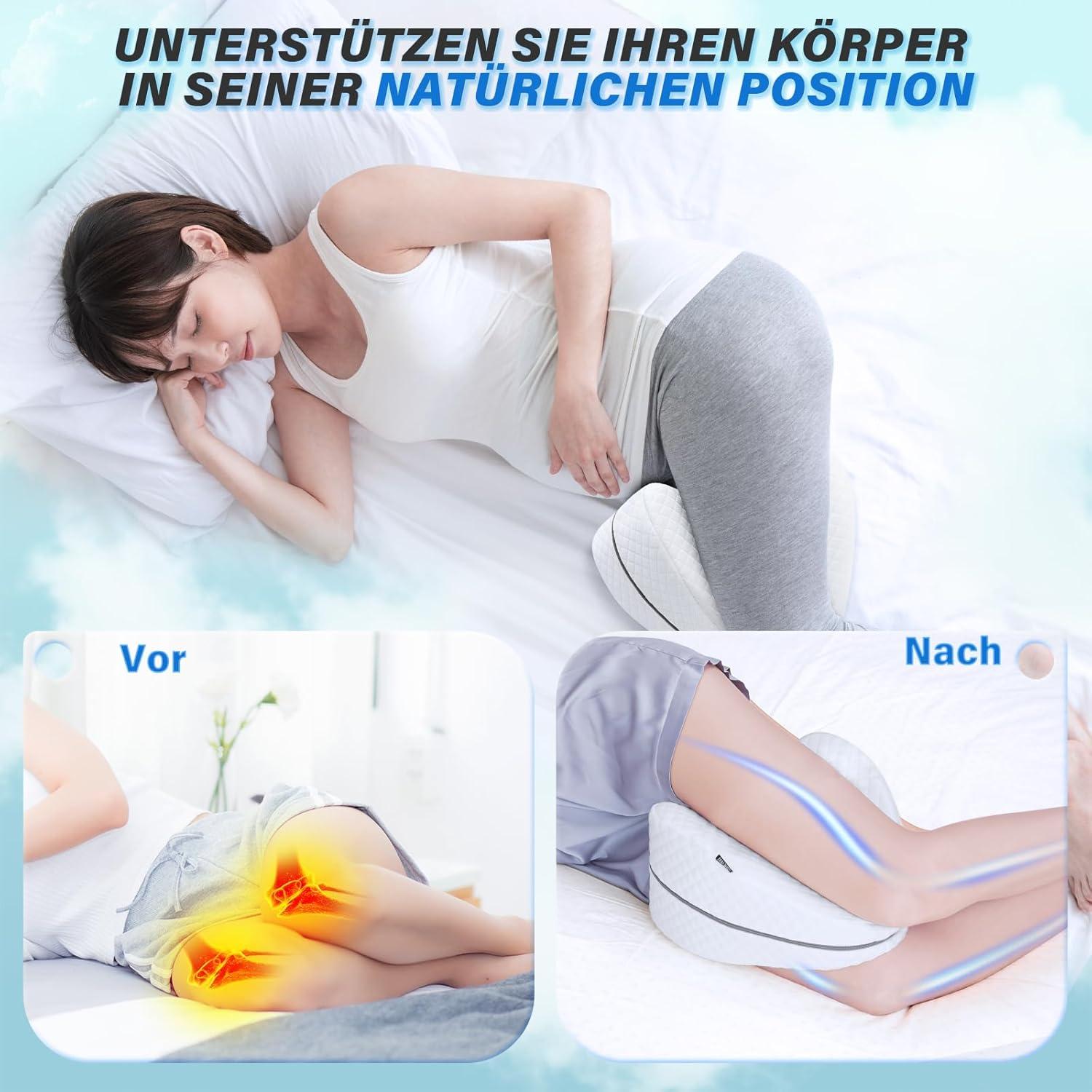 Orthopädisches Kniekissen Memory-Schaum Seitenschläfer Beinkissen