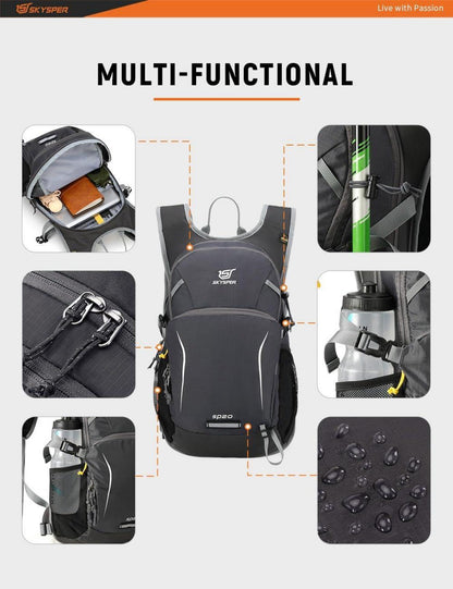 Wanderrucksack 20L Tagesrucksack Trekkingrucksack Fahrradrucksack Daypack Herren Damen