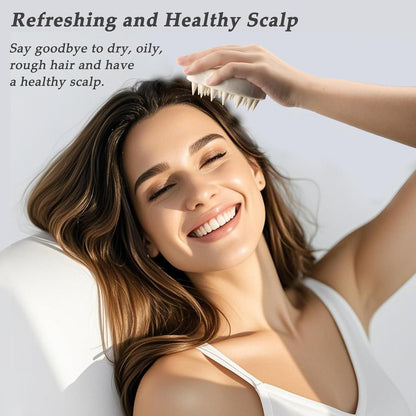 2er-Pack Shampoo Bürste für Kopfhautmassage & Peeling, Haarwachstum, Mintgrün