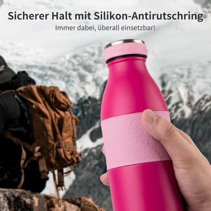 Blackube Edelstahl Trinkflasche 1L Thermostasse