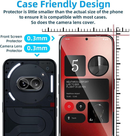 Panzerglas Schutzfolie Nothing Phone 2A 2A Plus Display Kameraschutz 4er Set