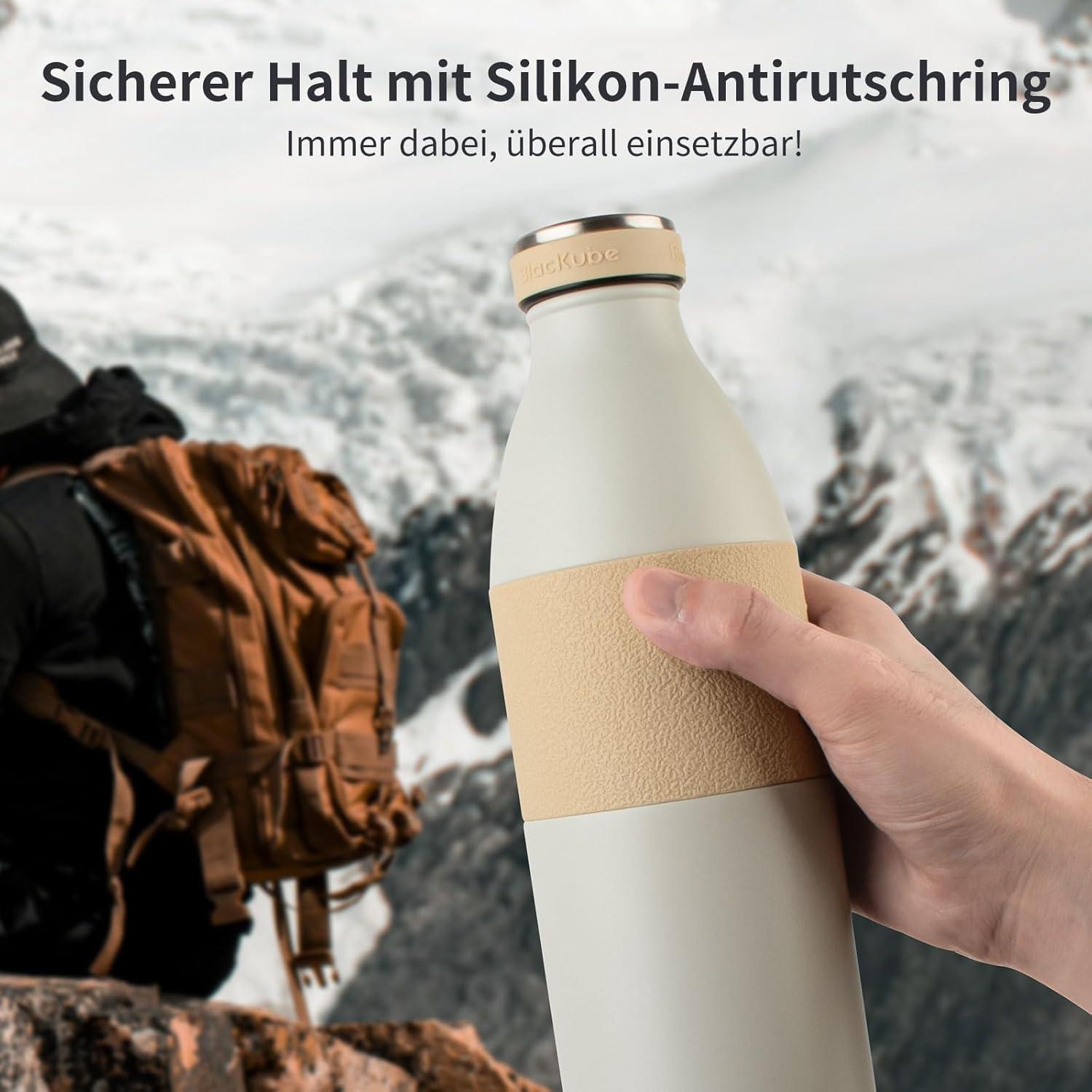 Blackube Thermosflasche Edelstahl 500ml 1L