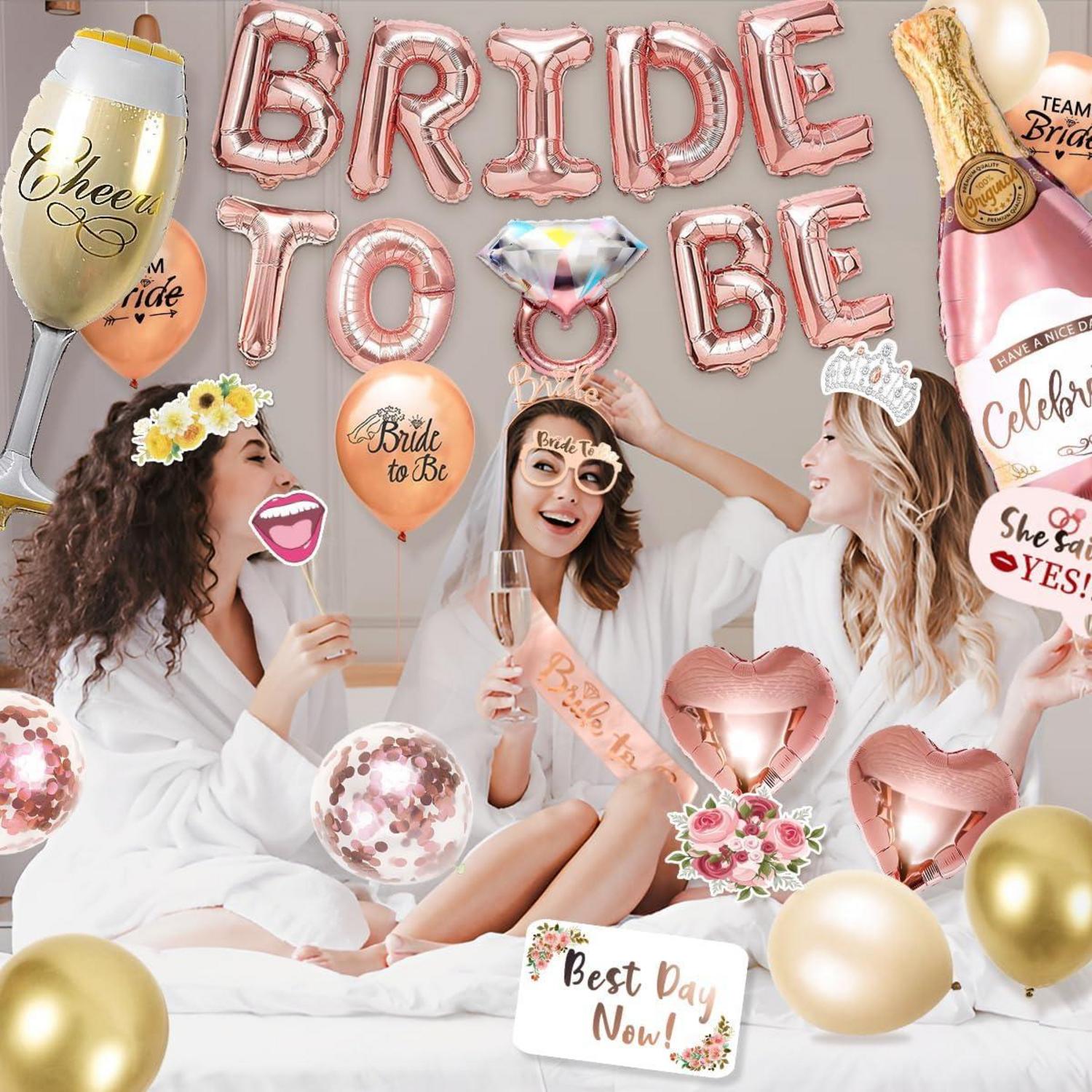 iZoeL Bride to be Deko JGA Accessoires Frauen Party Deko Set