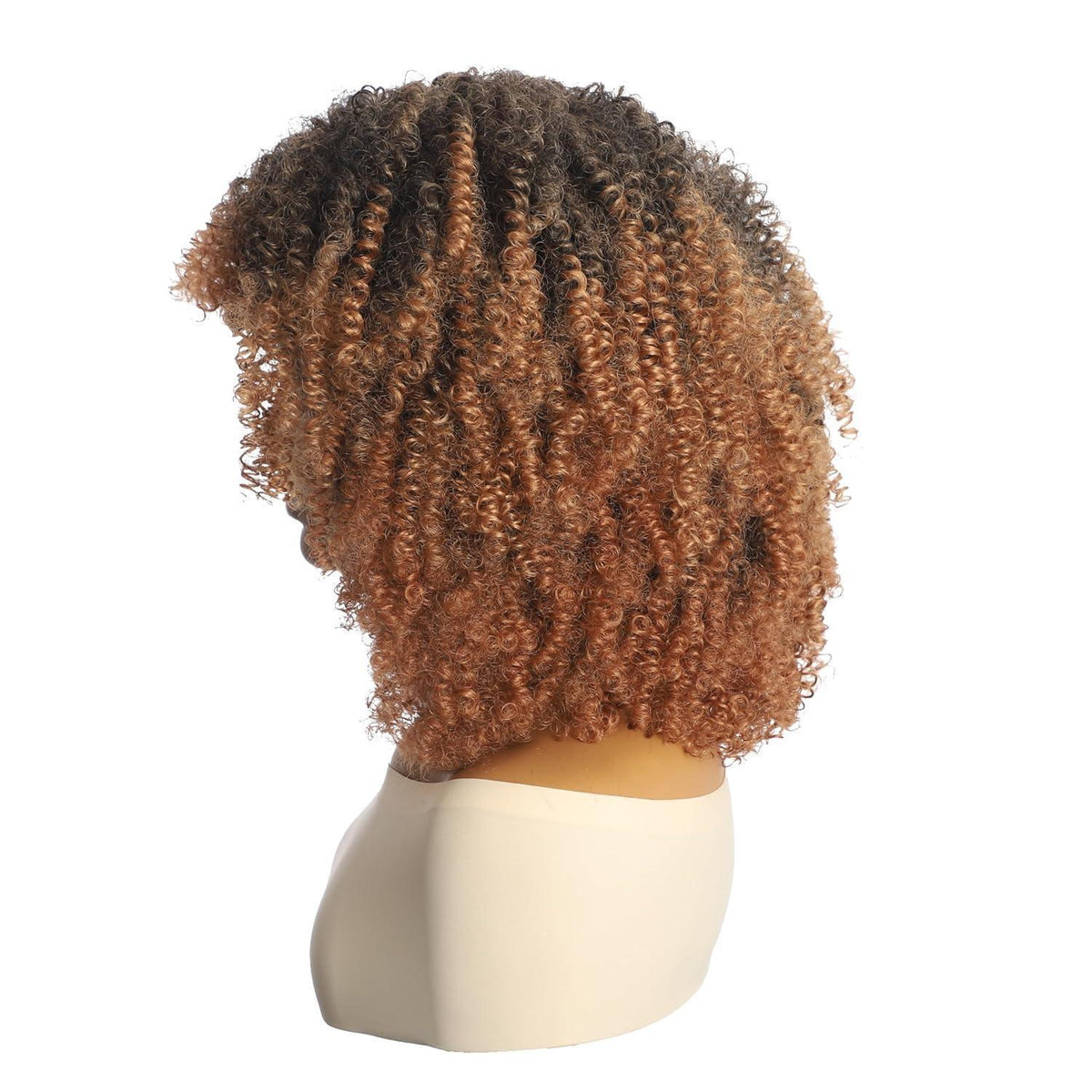 Lockige Blond Perücke mit Pony – Afro Perücke für Kostüme