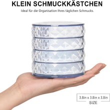 INMORVEN Schmuckkästchen 4 Ebenen Drehbar Transparent Acryl