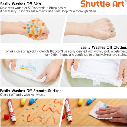 Auswaschbare Dot Marker für Kinder, 10 Farben, ungiftig