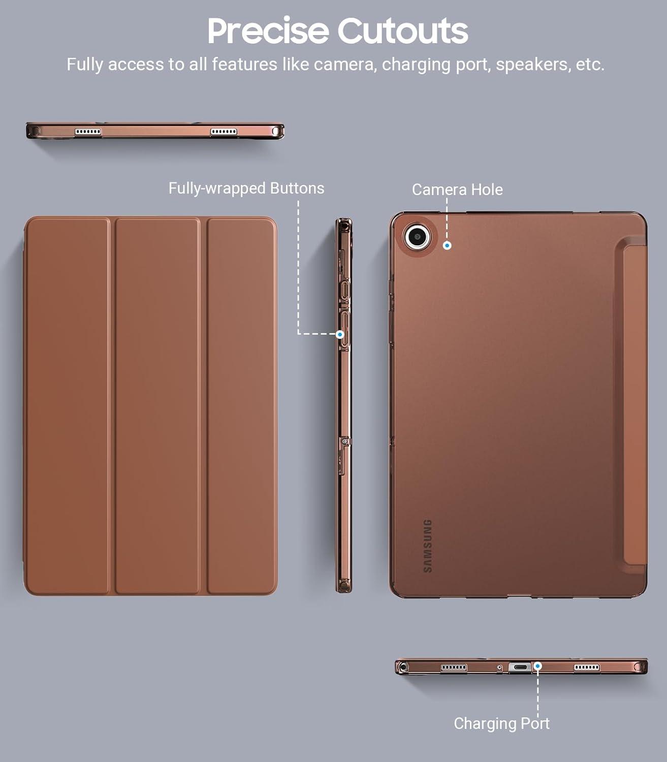 TiMOVO Samsung Galaxy Tab A9 Plus 11 Hülle Nuss Braun TPU Schutzhülle