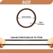 36 Stück Haargummis Mädchen Braunes Elastisches Haarband 4mm