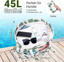 Strandtasche XXL Familie mit Reißverschluss Badetasche Damen