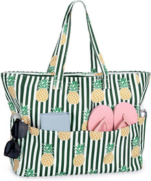 Strandtasche XXL mit Reißverschluss Damen Groß Badetasche Beach Bag