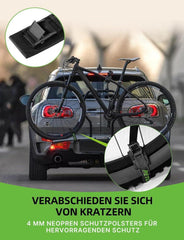 Spanngurte mit Polsterung für Fahrradträger | 4er Set 40 cm