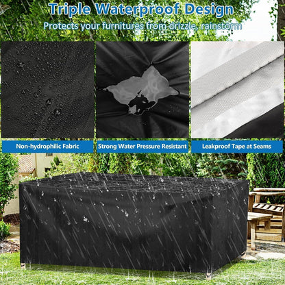 Wasserdichte Gartenmöbel Abdeckung 140x140x90cm
