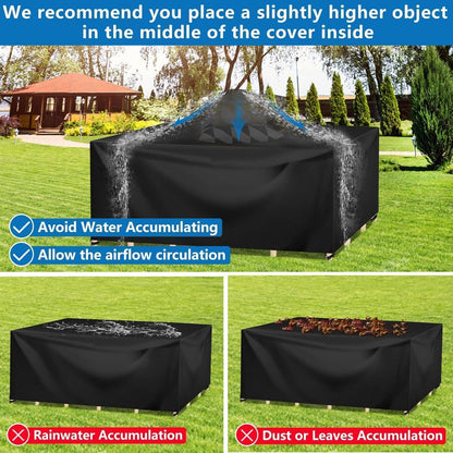 Wasserdichte Gartenmöbel Abdeckung 140x140x90cm