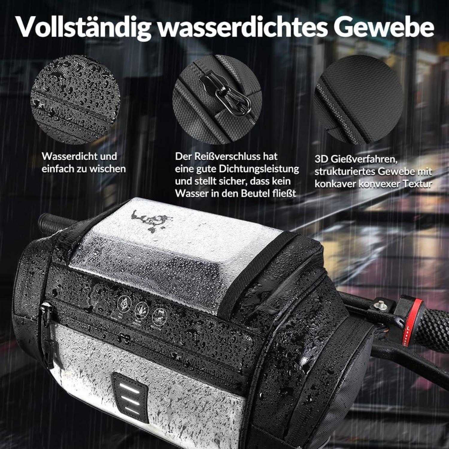 Eyein 4.8L wasserdichte Fahrrad Lenkertasche mit
