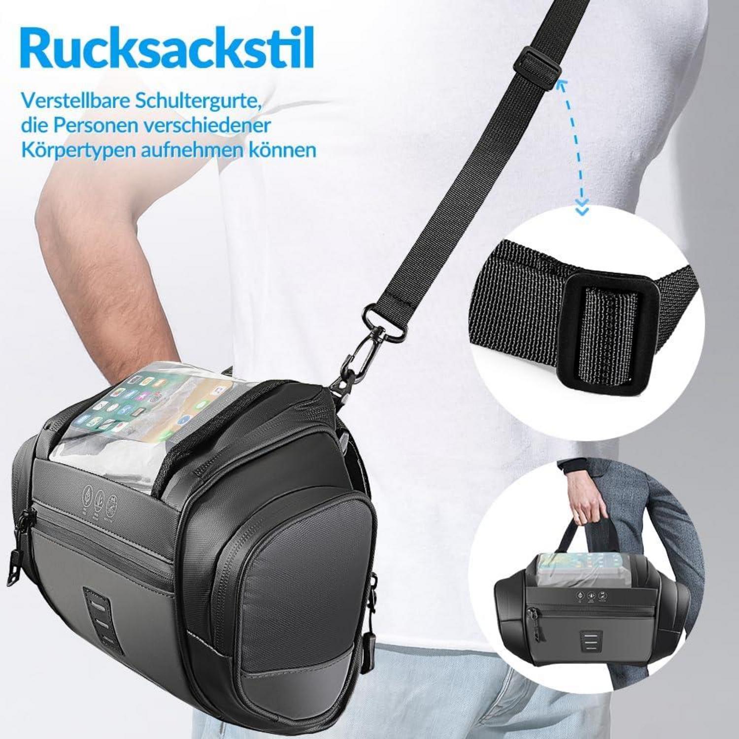 Eyein Fahrrad Lenkertasche 4.8L wasserdicht Touchscreen Reflektierend