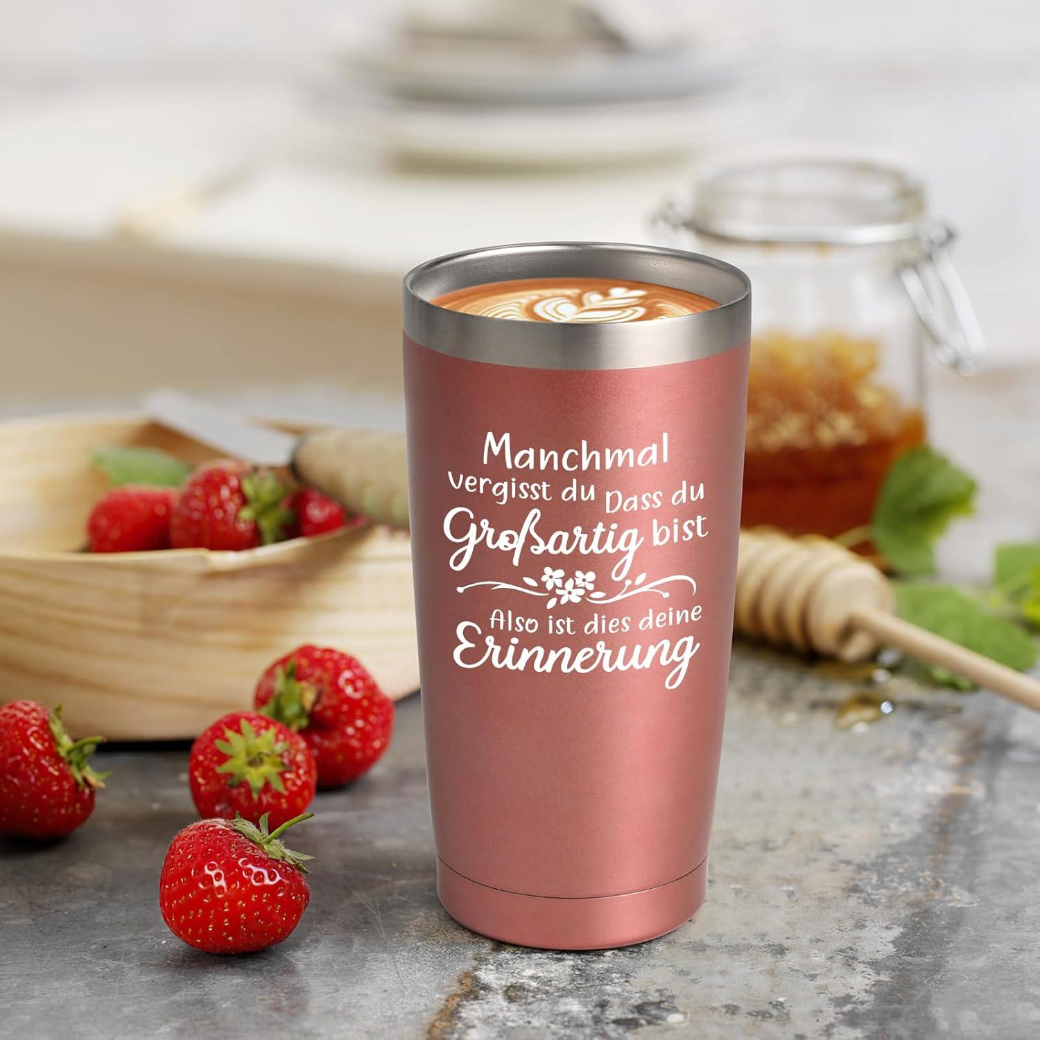 Thermobecher to go 20oz Geschenk für Frauen - Du bist großartig