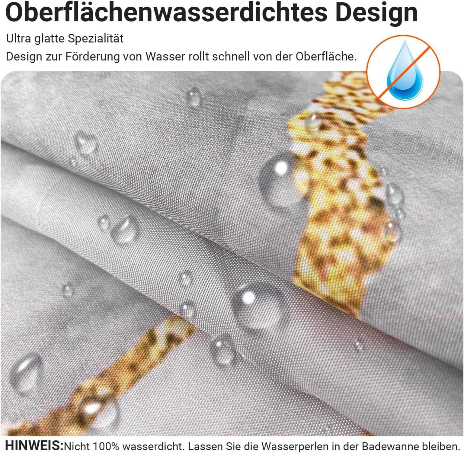 Duschvorhang 150x200cm Marmor Wasserabweisend Polyester