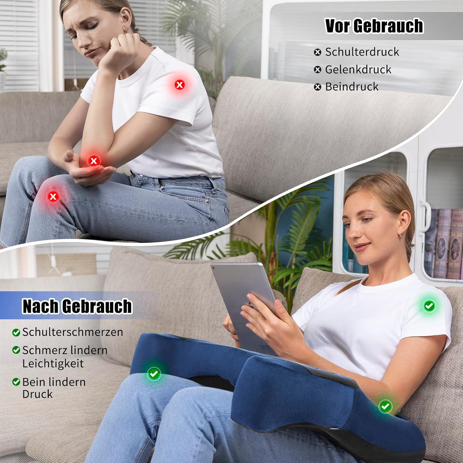 Seitenschläferkissen Memory Foam Armstützkissen Ellenbogen Relief