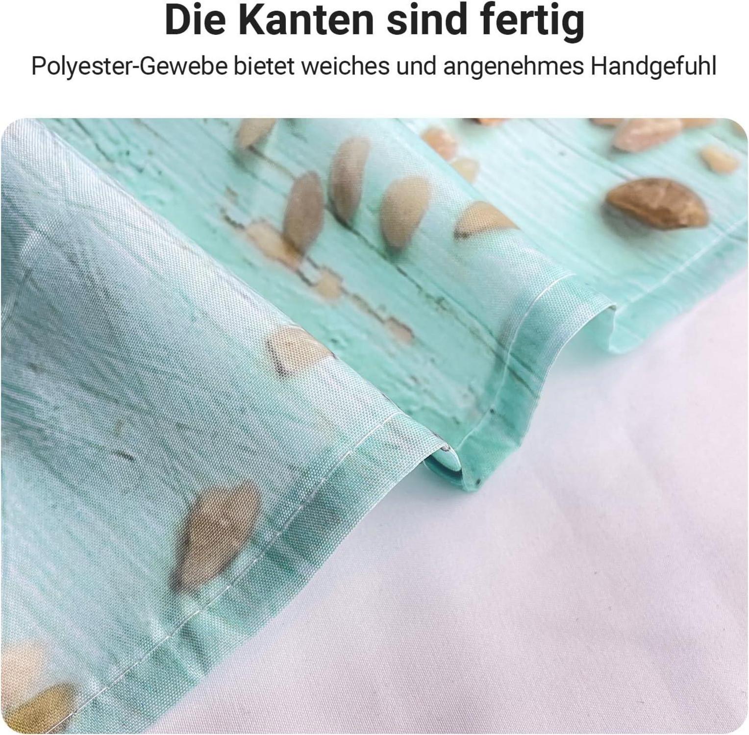 Duschvorhang 120x200cm Schale Wasserdicht Textil Badezimmer Polyester