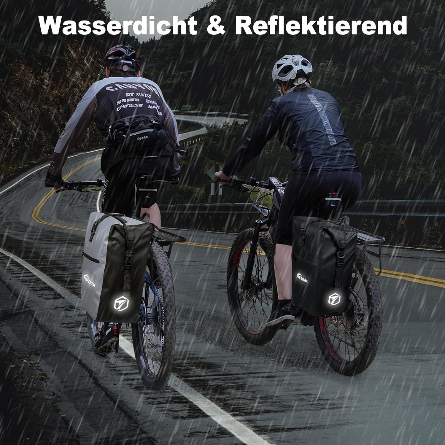 Fahrradtasche Gepäckträger 28L Isoliertasche Wasserdicht Reflektoren