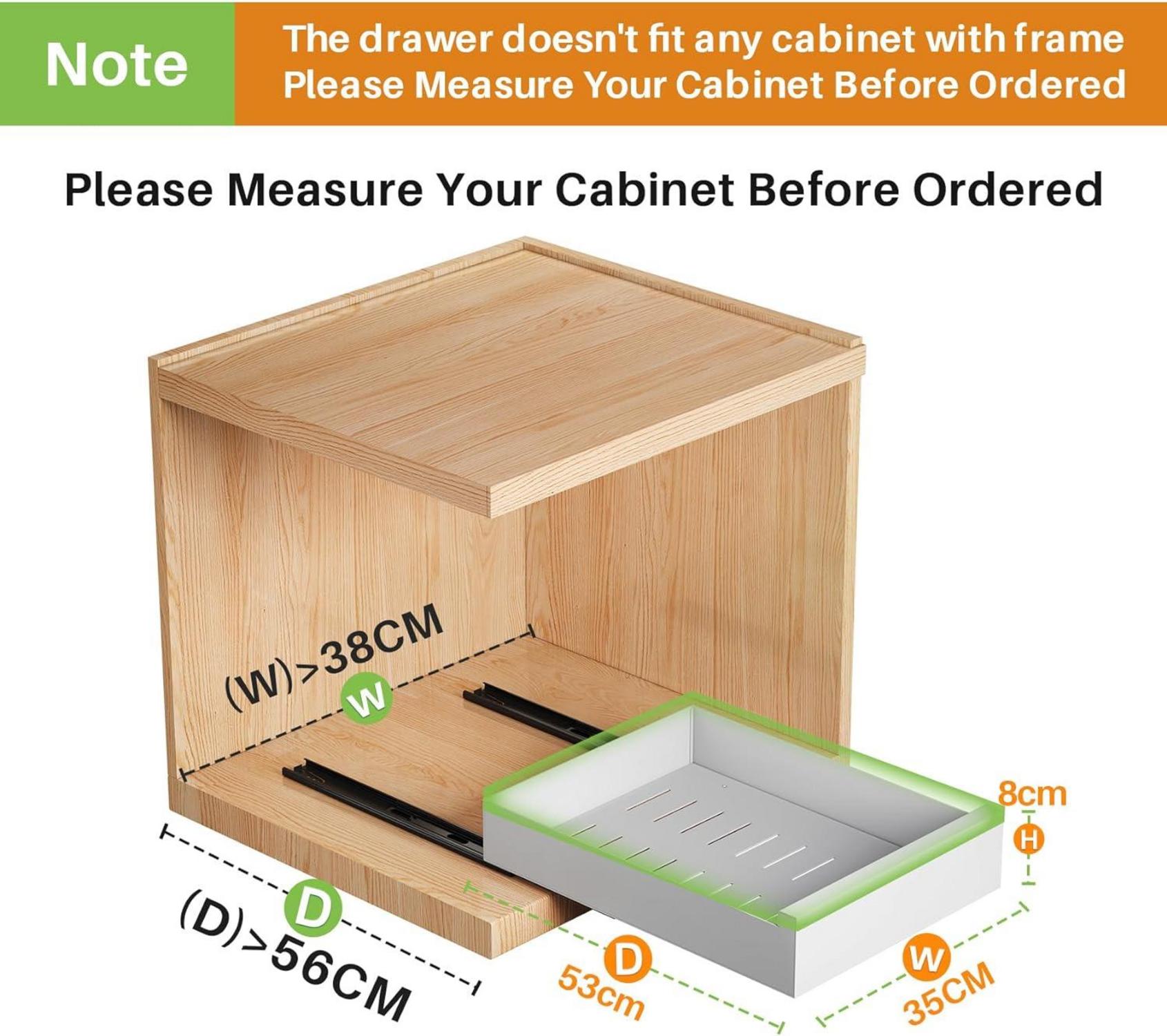 Telescopic Kitchen Cabinet Organizer Slide Out Drawer