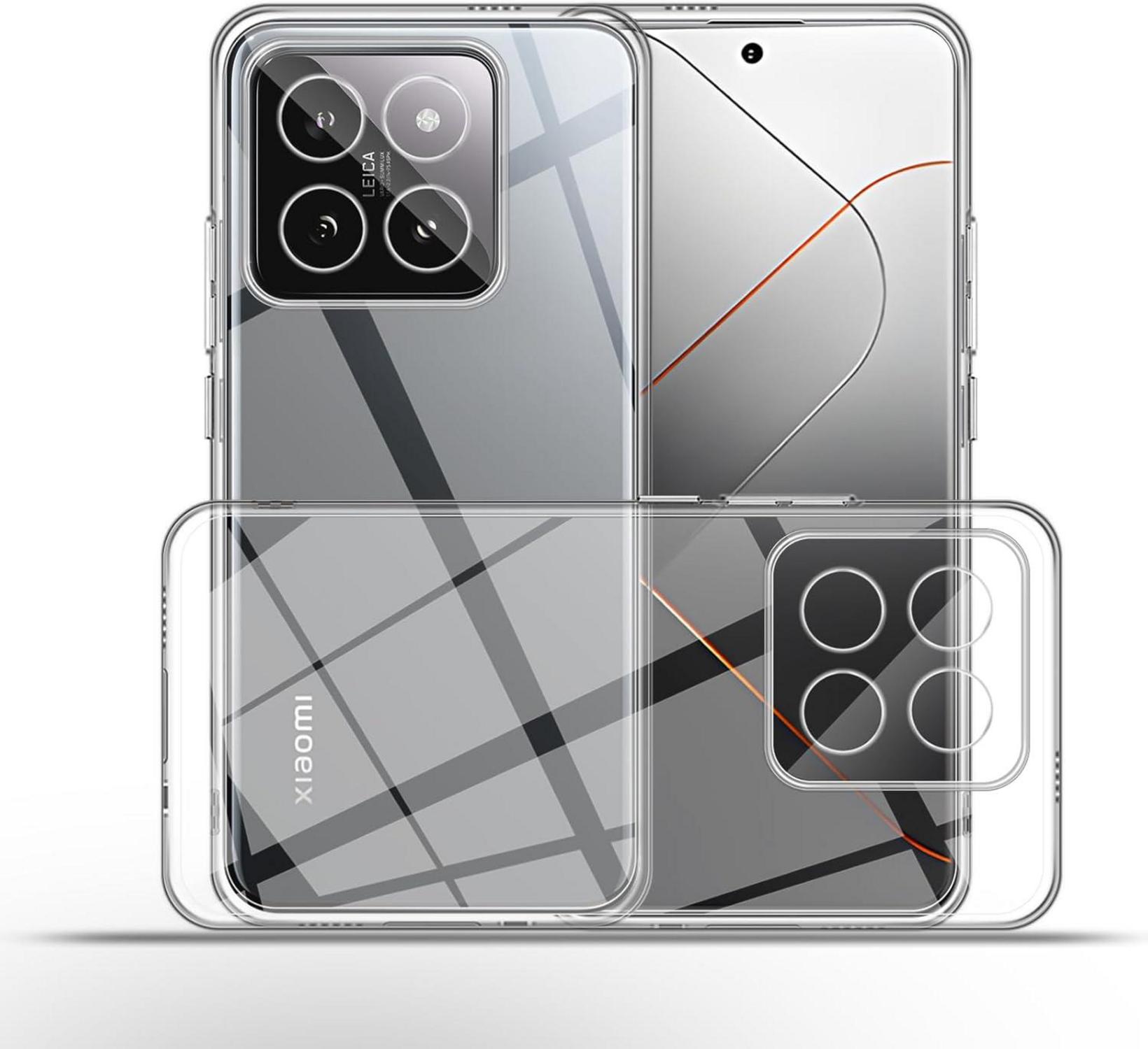 Transparente QULLOO Schutzhülle für Xiaomi 14 Pro - Ultra Dünn