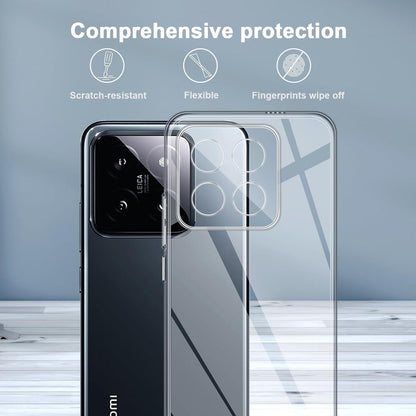 QULLOO Xiaomi 14 Pro Hülle Transparent Crystal Clear