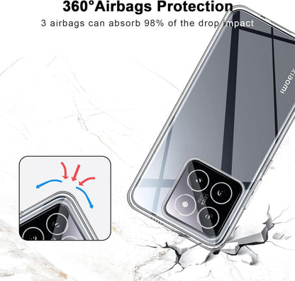 Transparente QULLOO Schutzhülle für Xiaomi 14 Pro - Ultra Dünn