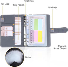 Budget Planner Deutsch: A6 Leder Binder Geld Organizer