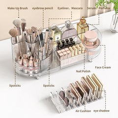 360° drehbarer Make Up Organizer mit Kosmetik Aufbewahrung